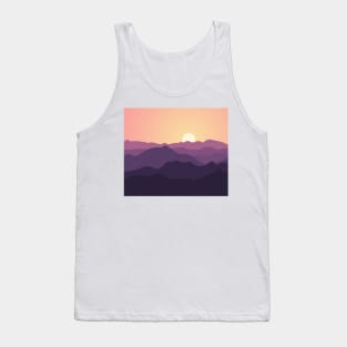 Purple mountains Tank Top